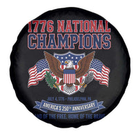 1776 National Champions 250th Anniversary USA Spare Tire Cover Land Of The Free Home Of The Brave