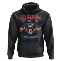 1776 National Champions 250th Anniversary USA Hoodie Land Of The Free Home Of The Brave