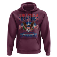 1776 National Champions 250th Anniversary USA Hoodie Land Of The Free Home Of The Brave