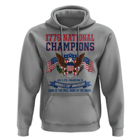 1776 National Champions 250th Anniversary USA Hoodie Land Of The Free Home Of The Brave