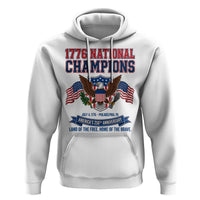 1776 National Champions 250th Anniversary USA Hoodie Land Of The Free Home Of The Brave