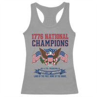 1776 National Champions 250th Anniversary USA Racerback Tank Top Land Of The Free Home Of The Brave