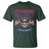1776 National Champions 250th Anniversary USA T Shirt Land Of The Free Home Of The Brave