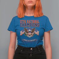 1776 National Champions 250th Anniversary USA T Shirt For Women Land Of The Free Home Of The Brave