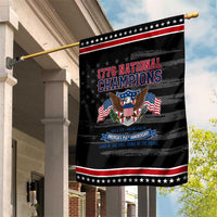 1776 National Champions 250th Anniversary USA Patriotic Garden Flag Land Of The Free Home Of The Brave