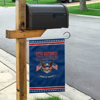 1776 National Champions 250th Anniversary USA Patriotic Garden Flag Land Of The Free Home Of The Brave