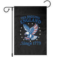Tea Bagging England Since 1773 Garden Flag Patriotic Eagle 4th of July
