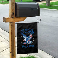 Tea Bagging England Since 1773 Garden Flag Patriotic Eagle 4th of July