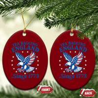 Tea Bagging England Since 1773 Ceramic Ornament Patriotic Eagle 4th of July