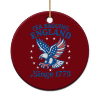 Tea Bagging England Since 1773 Ceramic Ornament Patriotic Eagle 4th of July