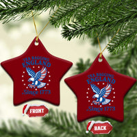 Tea Bagging England Since 1773 Ceramic Ornament Patriotic Eagle 4th of July