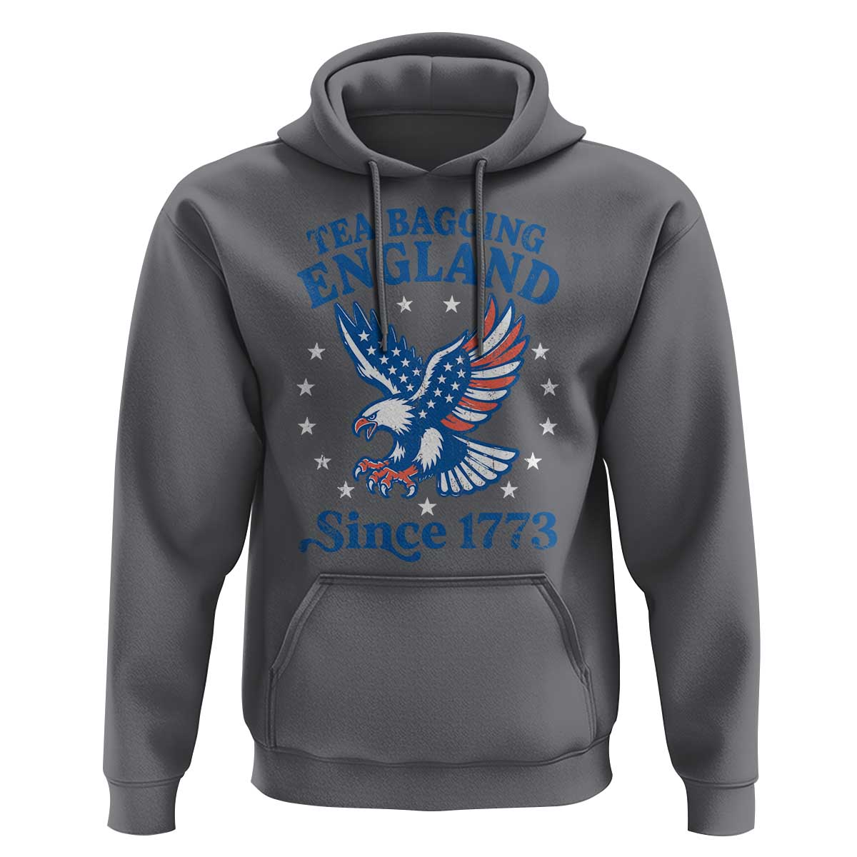 Tea Bagging England Since 1773 Hoodie Patriotic Eagle 4th of July