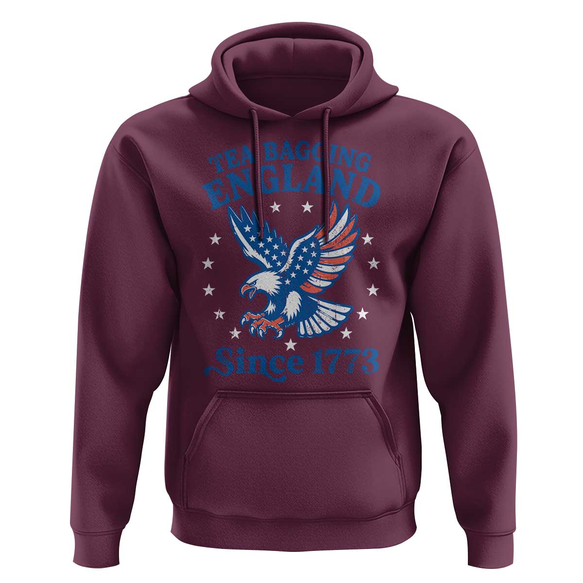 Tea Bagging England Since 1773 Hoodie Patriotic Eagle 4th of July