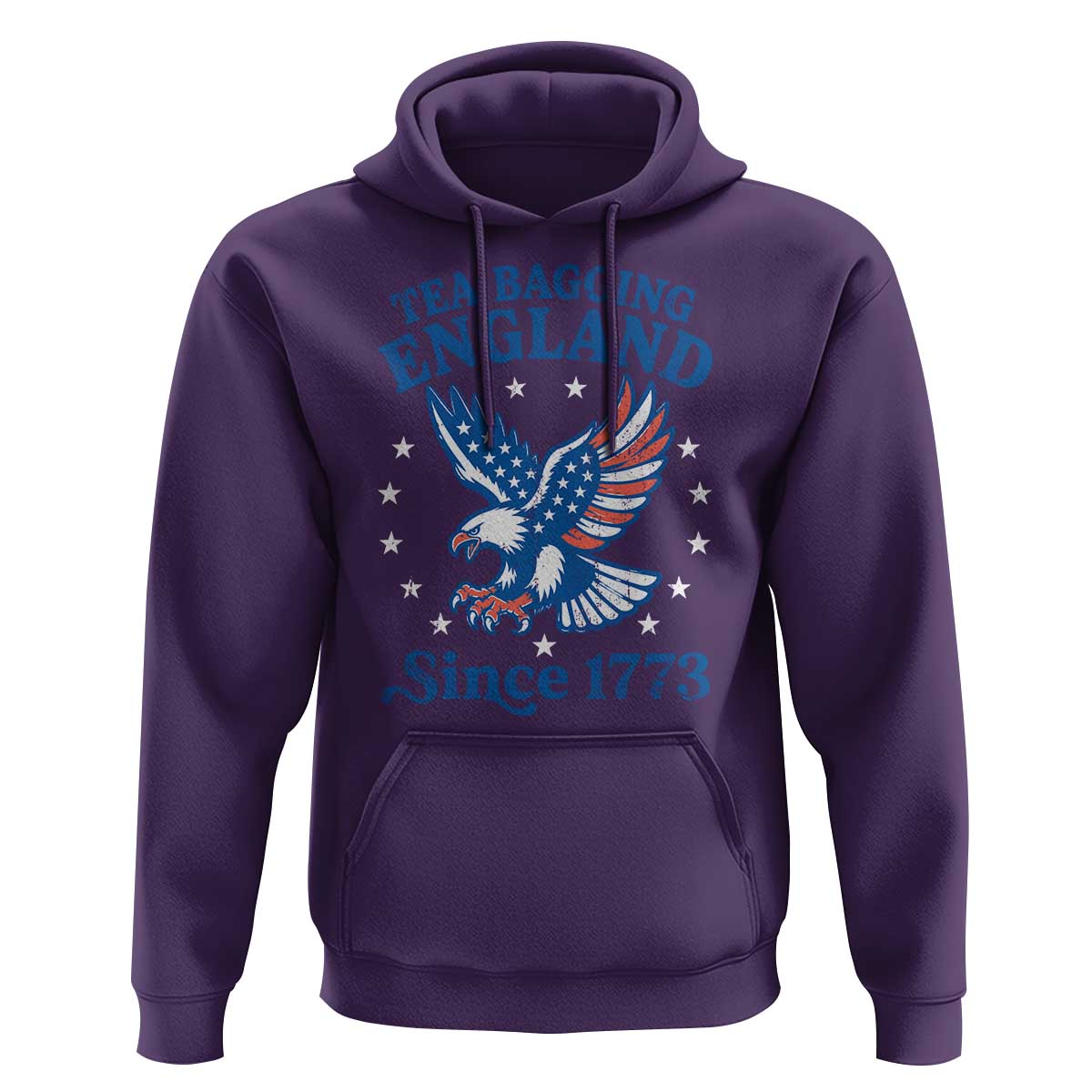 Tea Bagging England Since 1773 Hoodie Patriotic Eagle 4th of July