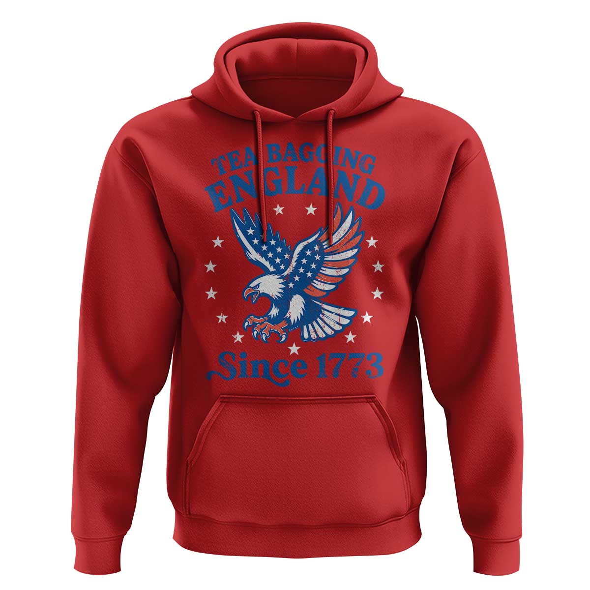 Tea Bagging England Since 1773 Hoodie Patriotic Eagle 4th of July