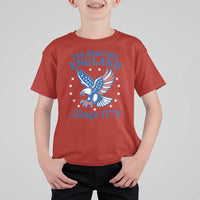 Tea Bagging England Since 1773 T Shirt For Kid Patriotic Eagle 4th of July