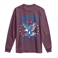 Tea Bagging England Since 1773 Long Sleeve Shirt Patriotic Eagle 4th of July