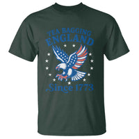 Tea Bagging England Since 1773 T Shirt Patriotic Eagle 4th of July