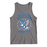 Tea Bagging England Since 1773 Tank Top Patriotic Eagle 4th of July