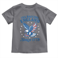Tea Bagging England Since 1773 Toddler T Shirt Patriotic Eagle 4th of July