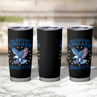 Tea Bagging England Since 1773 Tumbler Cup Patriotic Eagle 4th of July