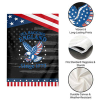 Tea Bagging England Since 1773 Patriotic Garden Flag Patriotic Eagle 4th of July