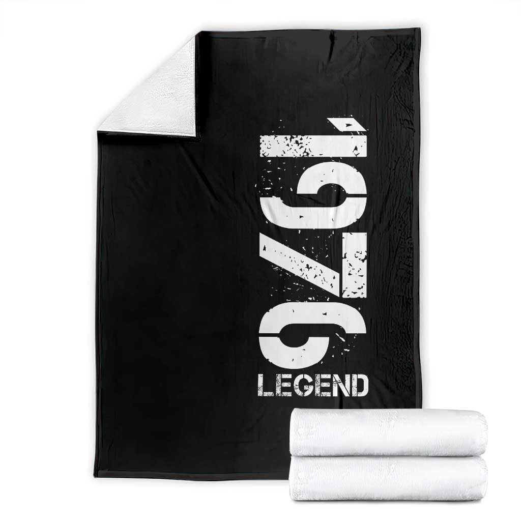 Vintage 1976 Legend Throw Blanket 50th Birthday Gifts Special Milestone