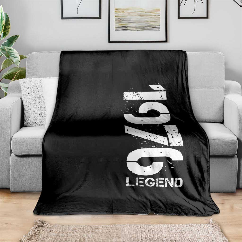 Vintage 1976 Legend Throw Blanket 50th Birthday Gifts Special Milestone