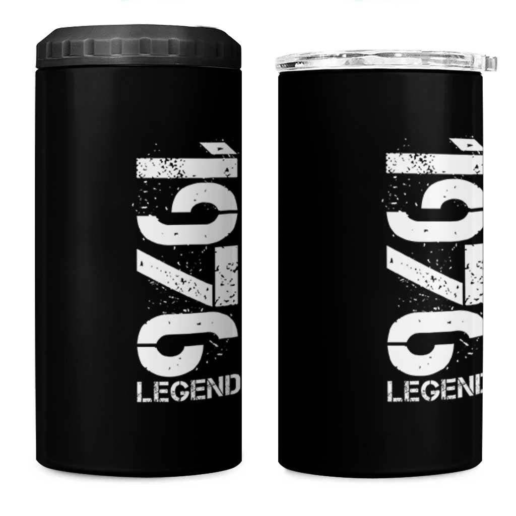 Vintage 1976 Legend 4 in 1 Can Cooler Tumbler 50th Birthday Gifts Special Milestone