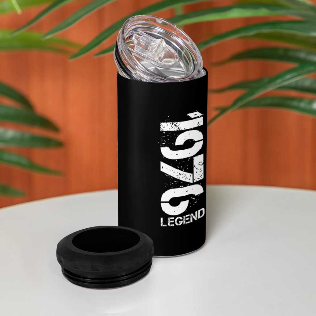 Vintage 1976 Legend 4 in 1 Can Cooler Tumbler 50th Birthday Gifts Special Milestone