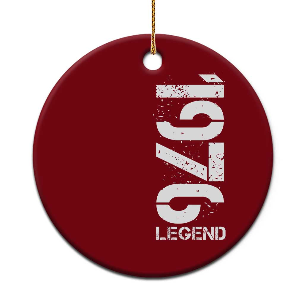 Vintage 1976 Legend Ceramic Ornament 50th Birthday Gifts Special Milestone