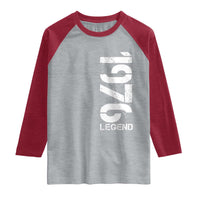 Vintage 1976 Legend Raglan Shirt 50th Birthday Gifts Special Milestone
