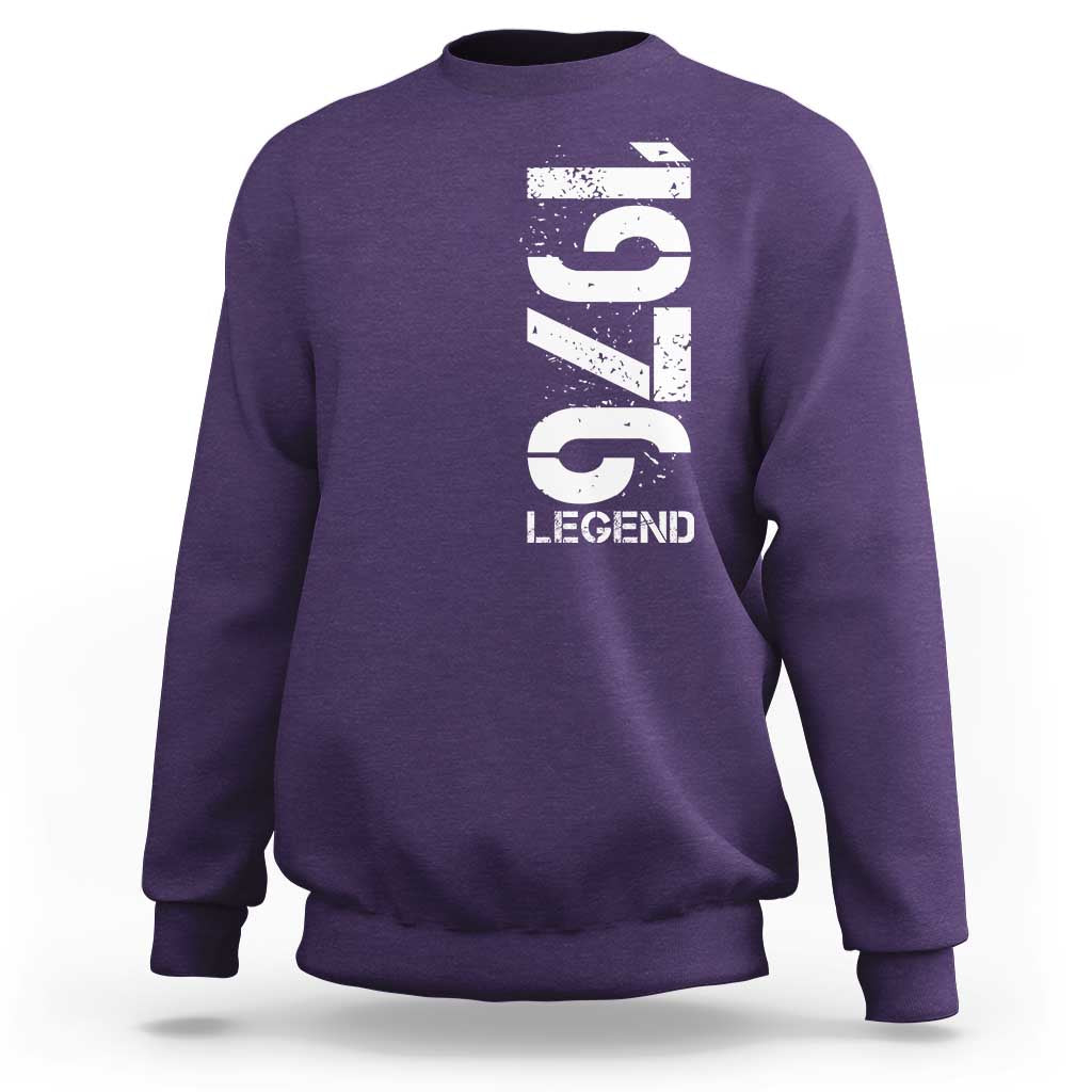 Vintage 1976 Legend Sweatshirt 50th Birthday Gifts Special Milestone