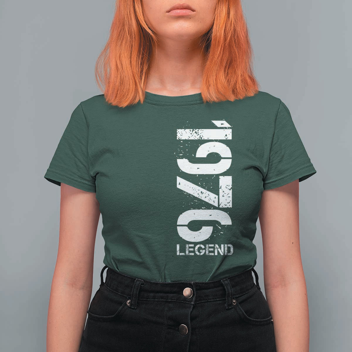 Vintage 1976 Legend T Shirt For Women 50th Birthday Gifts Special Milestone