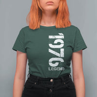 Vintage 1976 Legend T Shirt For Women 50th Birthday Gifts Special Milestone