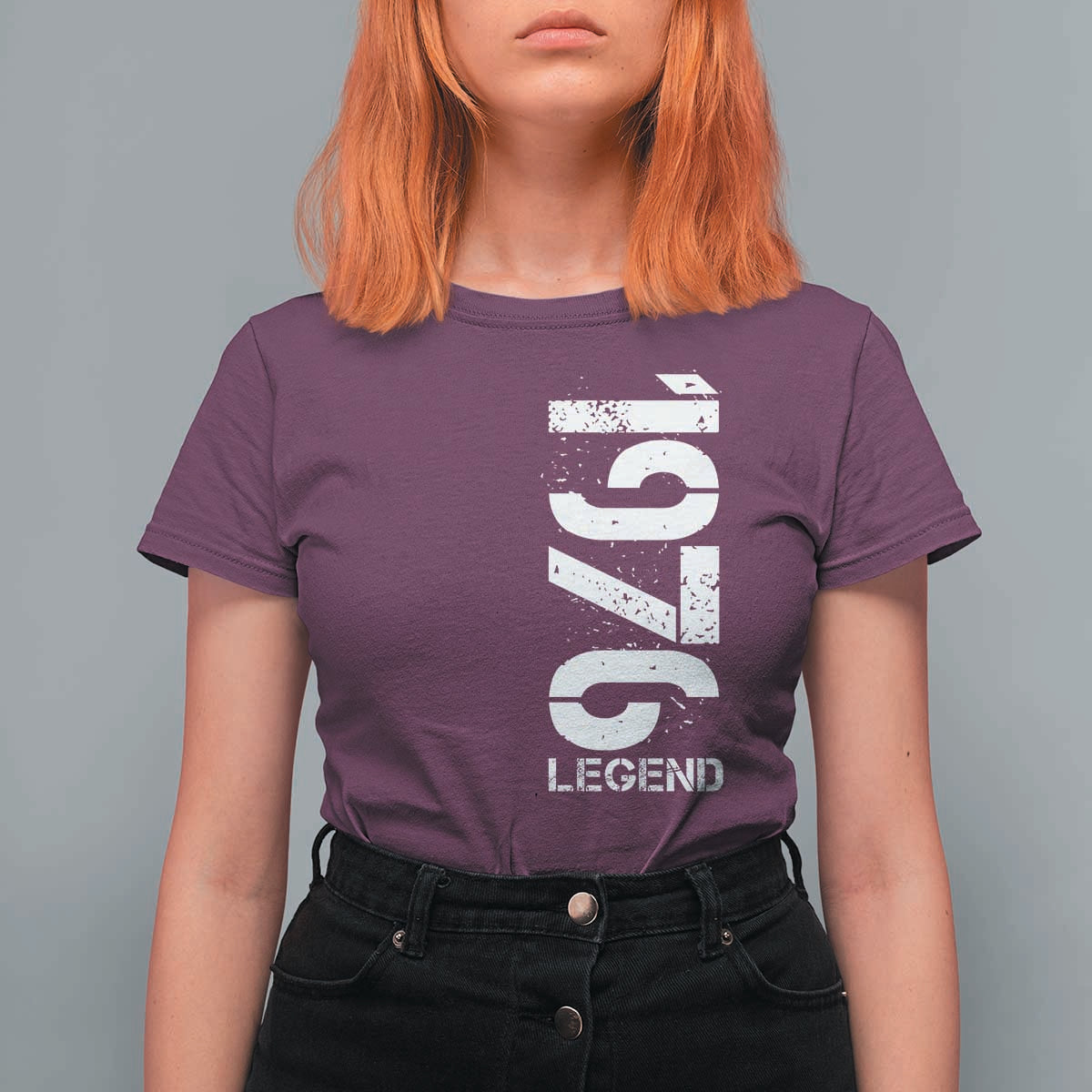 Vintage 1976 Legend T Shirt For Women 50th Birthday Gifts Special Milestone