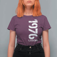 Vintage 1976 Legend T Shirt For Women 50th Birthday Gifts Special Milestone