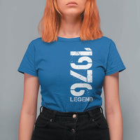 Vintage 1976 Legend T Shirt For Women 50th Birthday Gifts Special Milestone