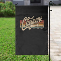 Cheyenne Wyoming Pride Retro Vintage WY State Garden Flag