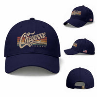 Cheyenne Wyoming Pride Retro Vintage WY State Baseball Cap
