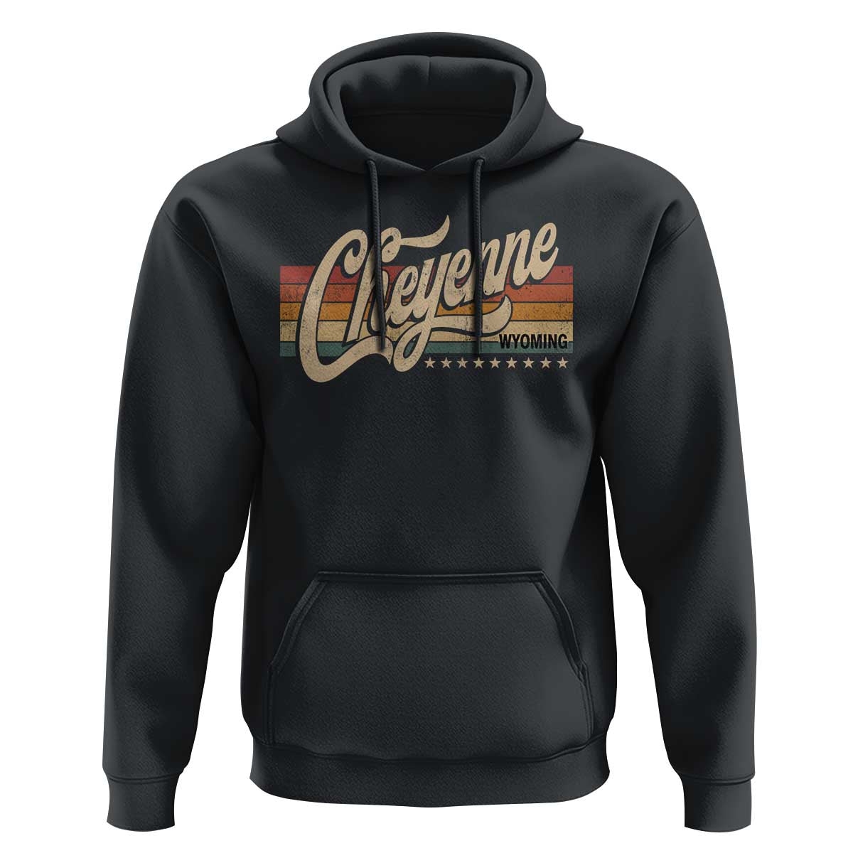 Cheyenne Wyoming Pride Retro Vintage WY State Hoodie