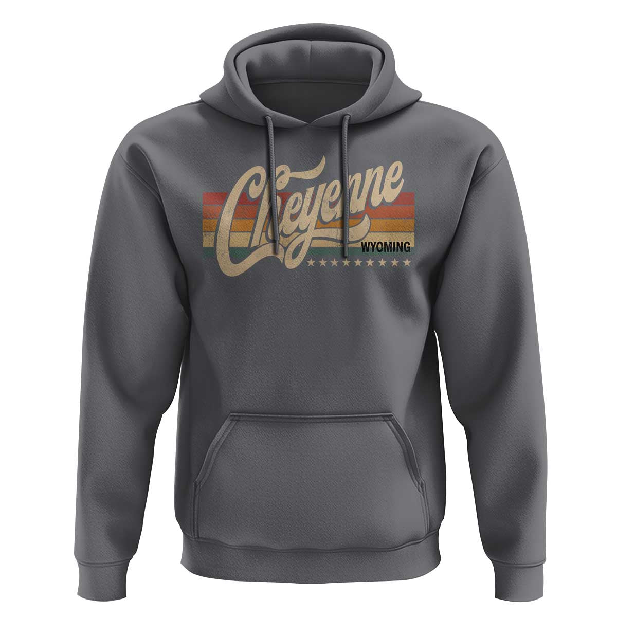 Cheyenne Wyoming Pride Retro Vintage WY State Hoodie