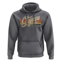 Cheyenne Wyoming Pride Retro Vintage WY State Hoodie