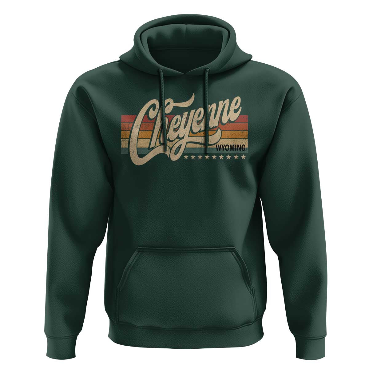 Cheyenne Wyoming Pride Retro Vintage WY State Hoodie