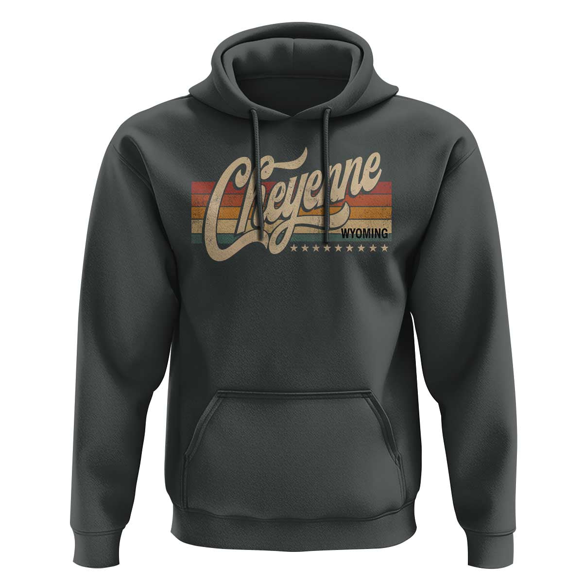 Cheyenne Wyoming Pride Retro Vintage WY State Hoodie