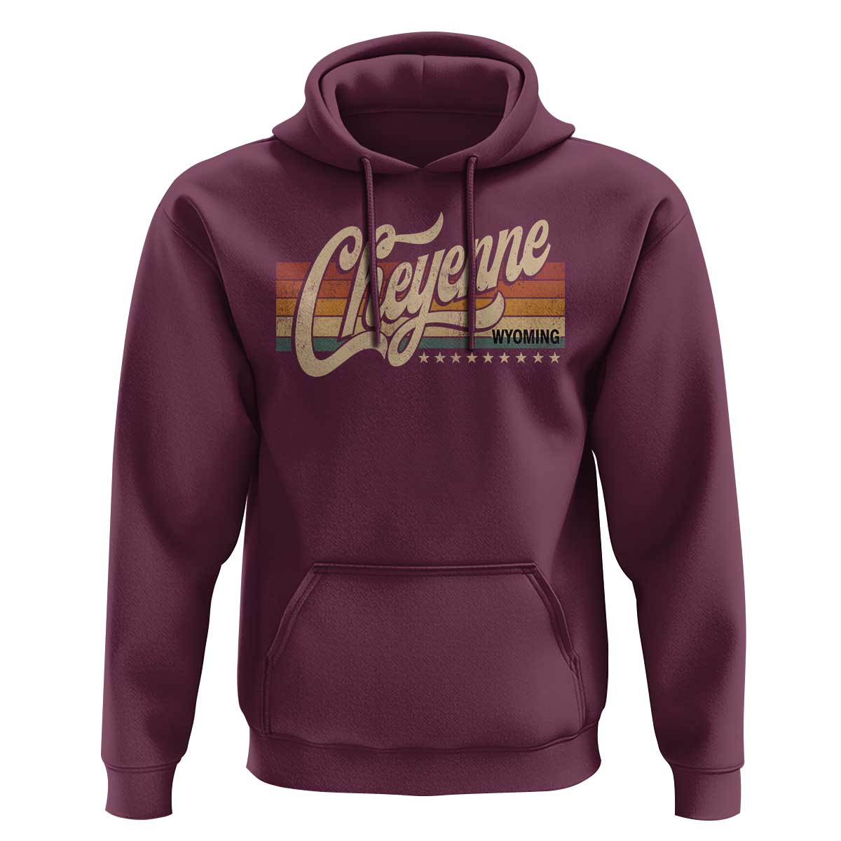 Cheyenne Wyoming Pride Retro Vintage WY State Hoodie