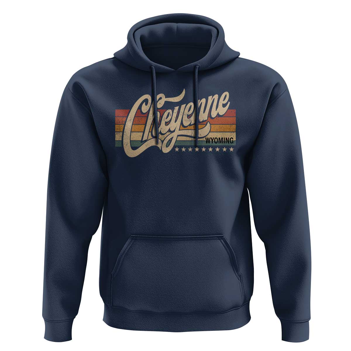 Cheyenne Wyoming Pride Retro Vintage WY State Hoodie
