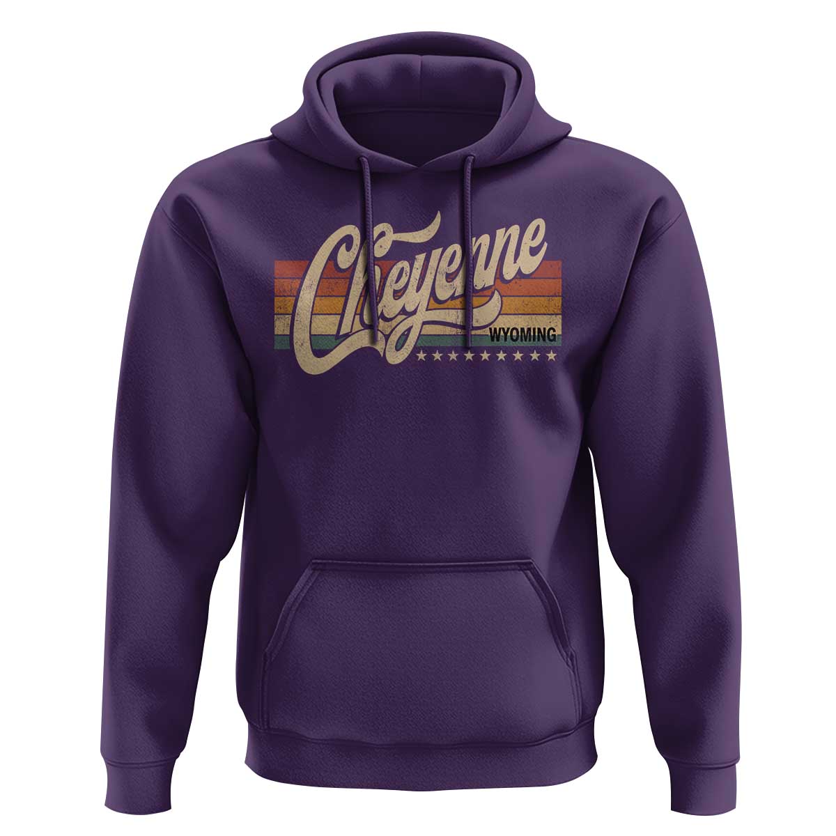 Cheyenne Wyoming Pride Retro Vintage WY State Hoodie