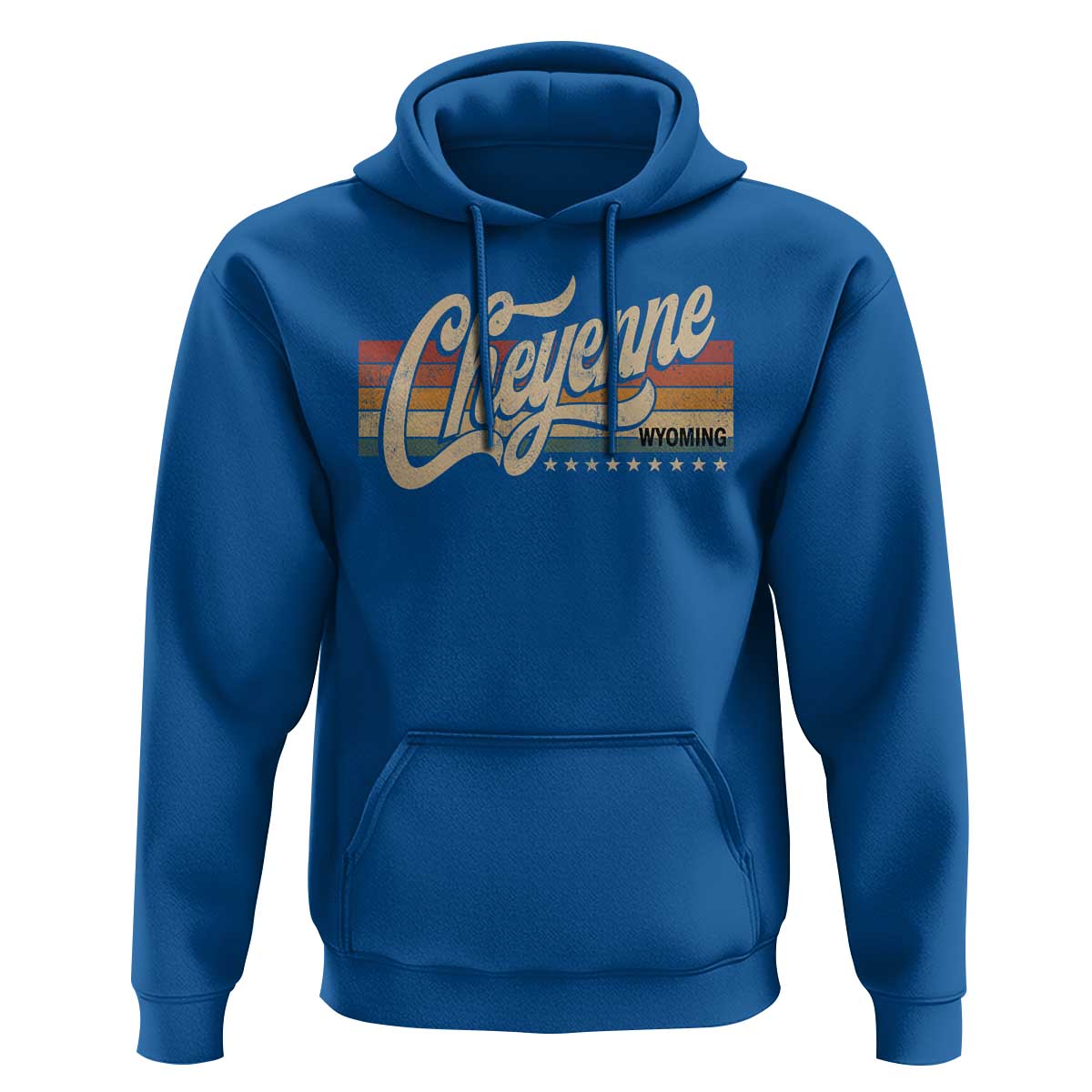 Cheyenne Wyoming Pride Retro Vintage WY State Hoodie