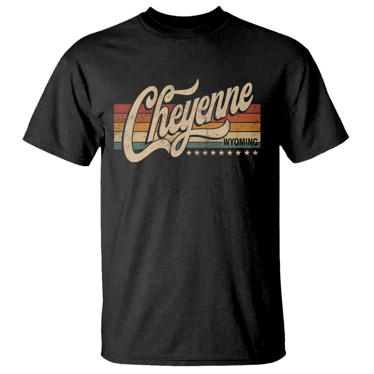 Cheyenne Wyoming Pride Retro Vintage WY State T Shirt